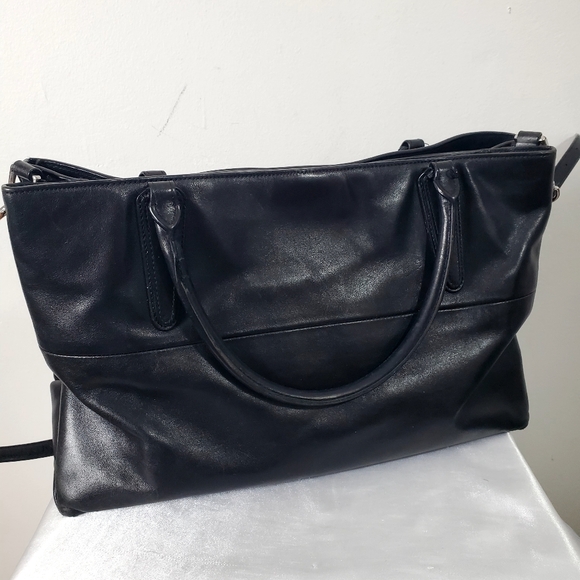 Coach 32291 Borough Bag Black Soft Nappa Leather 2/Way Shoulder Bag - Picture 7 of 16